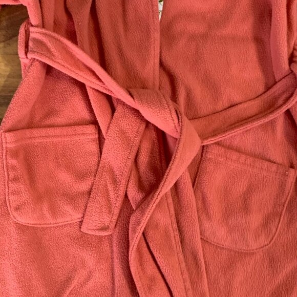 Girl's Pink Robe Bass Pro Sleepwear Swimwear Pajama w/ Belt Forest Animals 6 - Picture 3 of 13